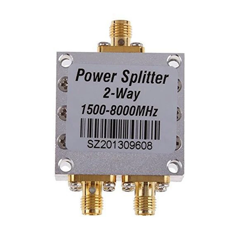

New 2 Way SMA Female 8G Power Divider 1500-8000Mhz Signal Cable Splitter Female Divider