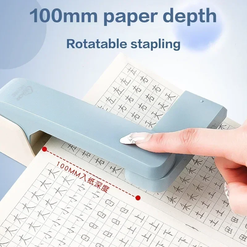 Stapler 360 Degree Rotatable for Students Home Office Use Stapling Machine Strong Clutch Large Capacity Staple Extractor rotary stapler,rotatable stapler