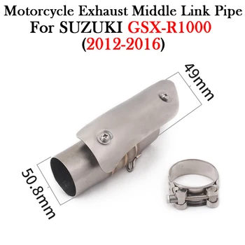 For SUZUKI GSX-R1000 GSXR 1000 GSX R1000 2012 - 2016 L2 to L6 Motorcycle Exhaust Mid Middle Link Pipe Modify Escape Moto Muffler