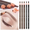 Eyebrow Pencil With Sharpener 4Pcs Brow Trimmer Blade Microblading Supplies Set Eyebrows Sharpening Tip Thin Art Makeup Tools 4
