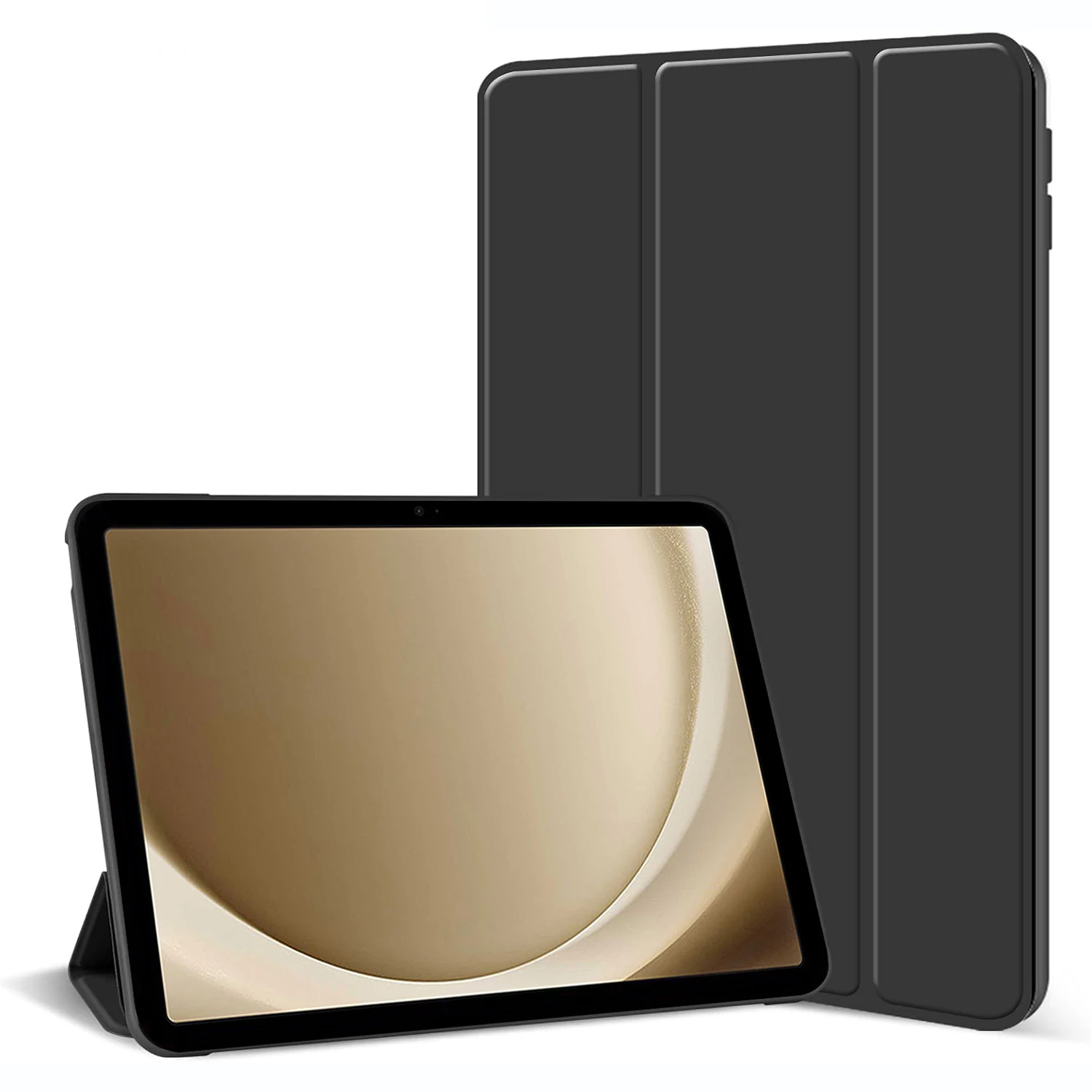 Premium PU Leather Tri-fold Flip Stand Tablet Case - Soft Cover