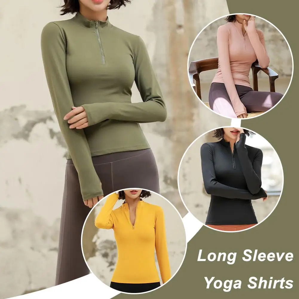 

Tight Yoga Suit Long Sleeved Jacket Comfortable Breathable Versatile Moisture-Wicking Tracksuit Durable Fashionable Design Y4W1