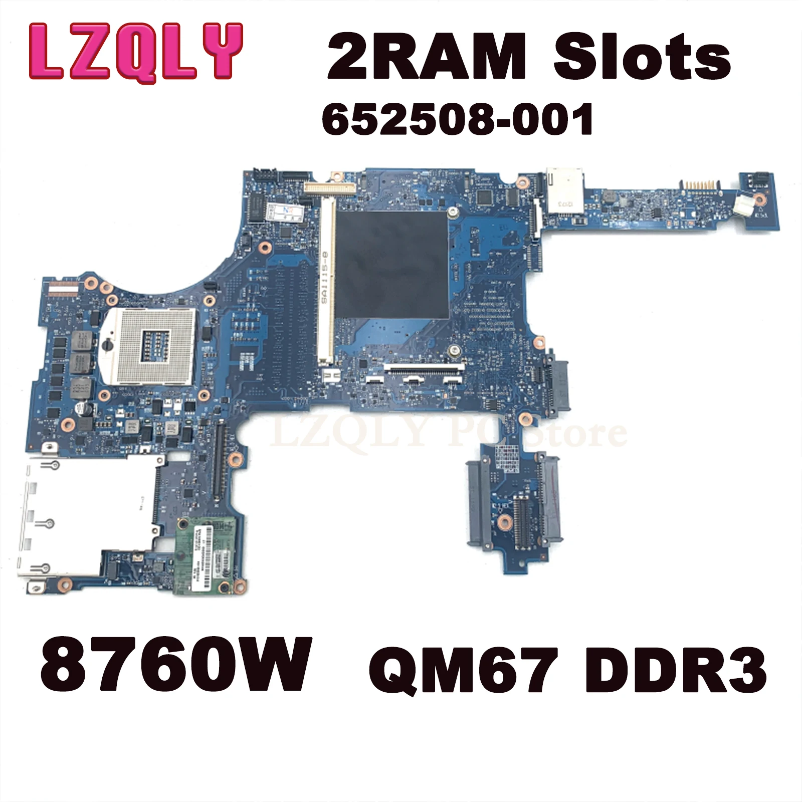 

Материнская плата LZQL для ноутбука HP EliteBook 8760 Вт 652508-001 QM67 DDR3 с графическим слотом полностью протестирована