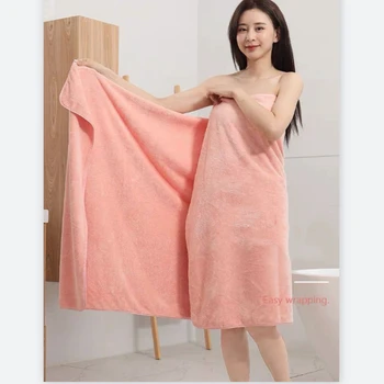 New Universal For All Seasons Adults High Density Coral Fleece Towel Super Absorbent Thicken Quick-Drying Plus Size Bath Towel