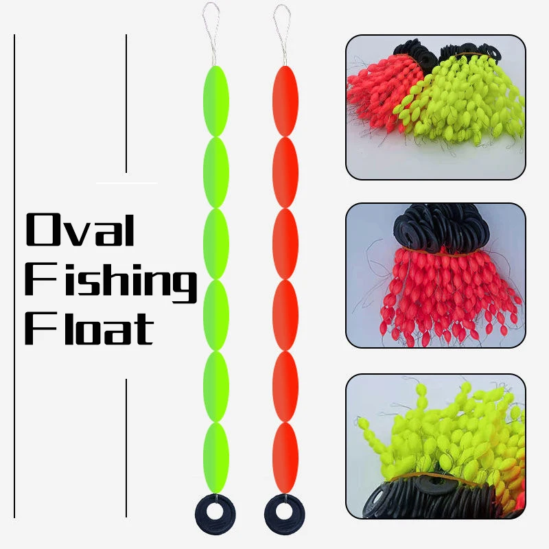 5 10 20 Set Oval Space Bean Fishing Line Fishing Float 6 In 1 String