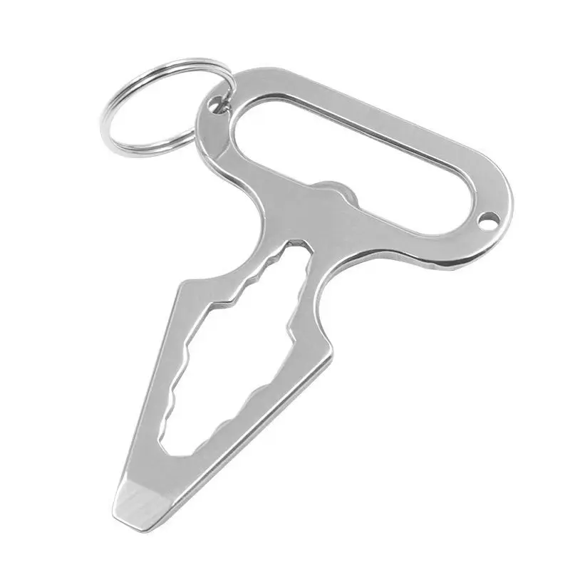 Multifunctional EDC Tool Stainless Steel For Outdoor Camping Hiking Equipment Secruity Protection Portable Wrench Bottle Opener