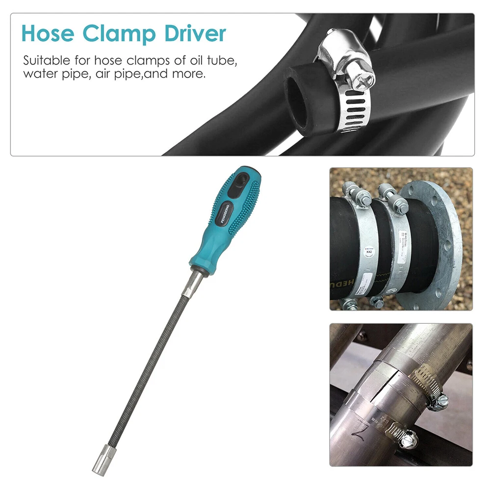 

Brand New Hose Clamp Driver Driver 7mm Metric Nut Driver Car Accessories Flex Socket Flexible Hose Clamp Driver