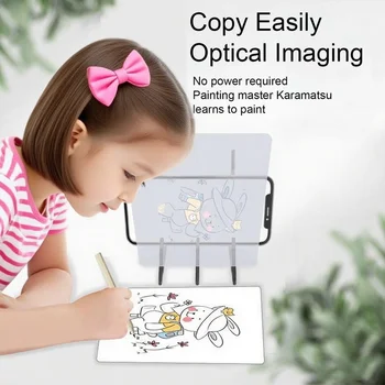 Strumenti da disegno Tavolo da disegno Proiezione di vernice Copia Tavolo da apprendimento Riflessione Schizzi Giocattoli educativi ottici per bambini
