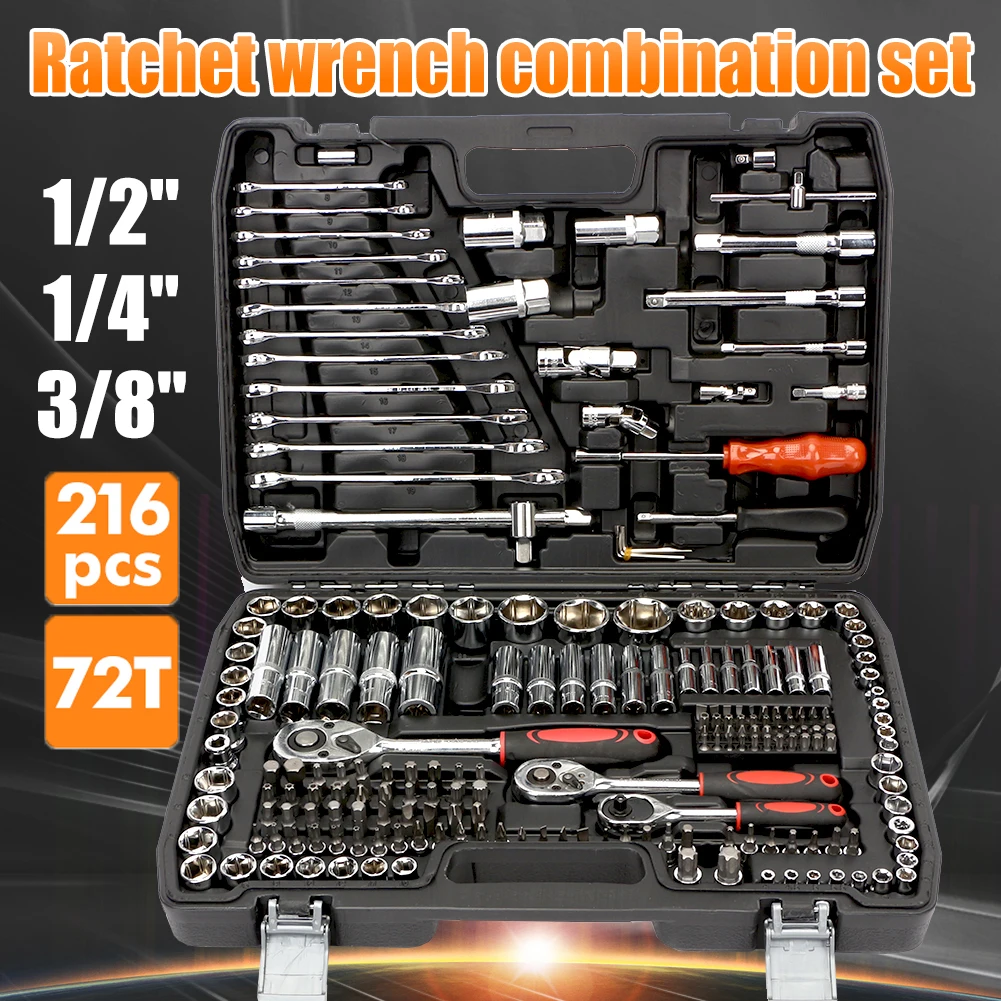 DAKCOS 6x7mm Combinatie Ratelsleutel 2-in-1 Dubbele End Ring Ringsleutel Steeksleutel Ratchet Wrench CR-V met Matt Chrome Finish
