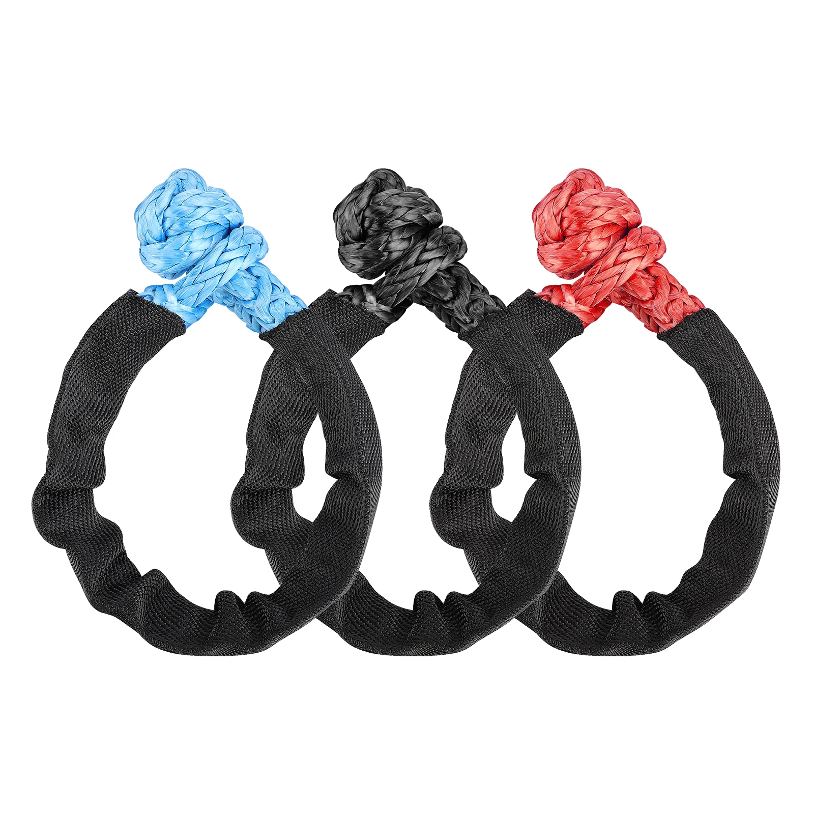 41000lbs Soft Shackle Synthetic Rope Heavy Duty Offroad 4X4 Tow Shackle Strap mit Schutzhülle für Jeep Truck SUV – Detail 2