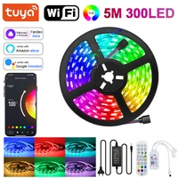 Led Strip Light 5050 5M 60LED/M Music Sync Rgb Led Lights Strip Tuya Wifi Led Tape Smart Control Christmas Lights Decoration 1