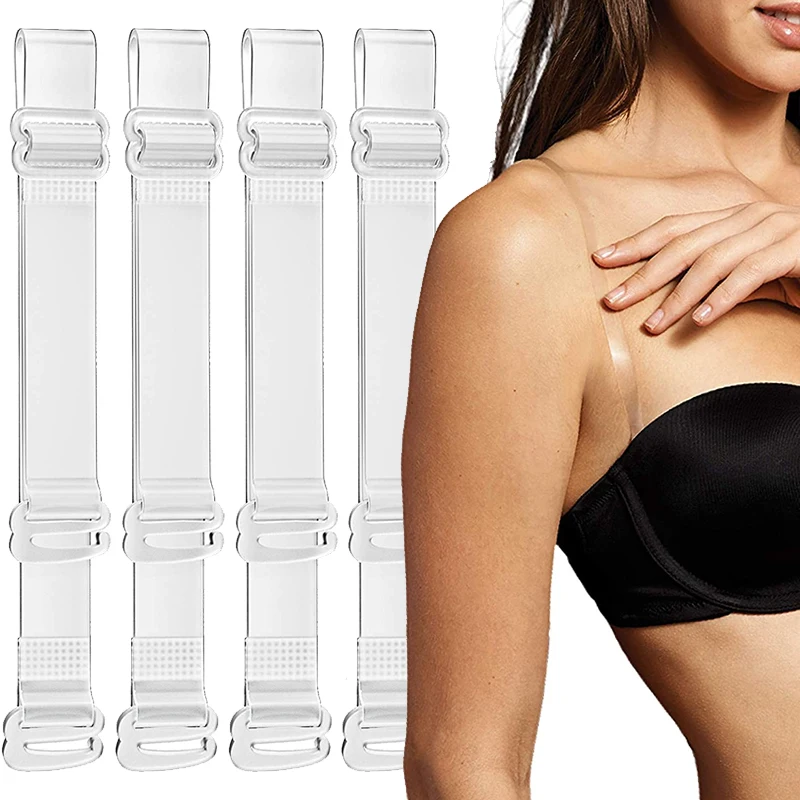 

Invisible Clear Bra Strap Non-Slip Adjustable Bra Straps Transparent Shoulder Strap for Women Elastic Belt Intimates Accessories