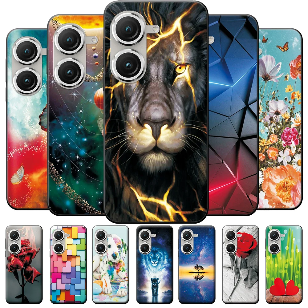 Per Asus Zenfone 10 Custodia Per Zenfone 9 Custodie Per Telefoni In Silicone Animali Carini Per Zenfone 10 5.9 ''Cool Cartoon Bumper Fundas