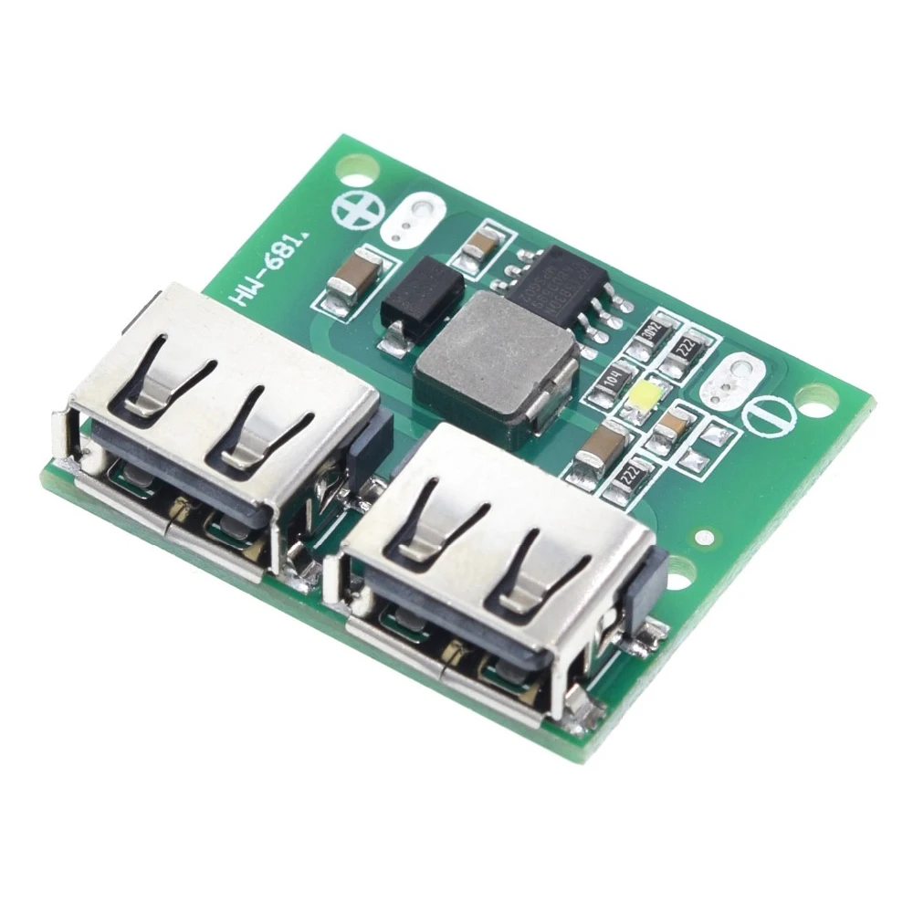 

3Pcs USB DC-DC Voltage Buck Regulator Step Down Power Supply Module 9V 12V 24V to 5V Dual USB Output