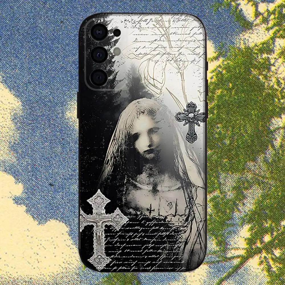Dark Gothic Coquette Cybersigilism Skin-Friendly TPU Phone Case