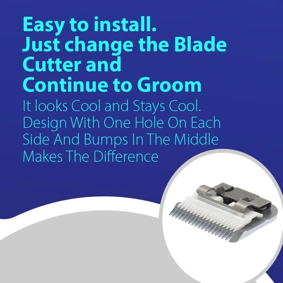 Description Picture 4 of itemCeramic 25 Teeth Edge Coarse Cutter Pet dog Clippers Blade Compatible with Andis Detachable blades model #40 and #40SS
