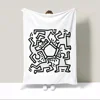 Summer Blanket for Sofas K-keith Haring Bed Blankets for Decorative Sofa Beach Towel Luxury Throw Blanket 150x200 Fluffy Plaid 1