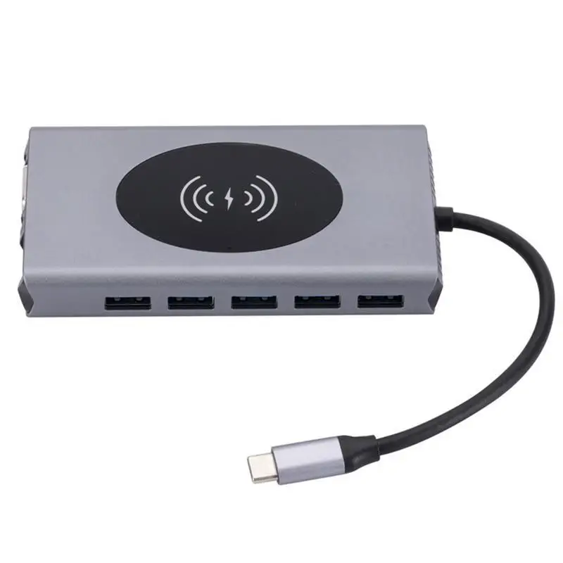 

13 In 1 USB 3.0 Universal Laptop Docking Station Dual Monitor For Computers Type-C Laptop Docking Station