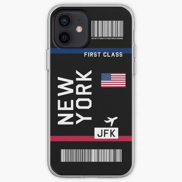 Biglietto Aereo New York In Black Iphone T Custodia Per Telefono Personalizzabile Per Iphone 11 12 13 14 Pro Max Mini 6 6S 7 8 Plus X Xs Xr Max