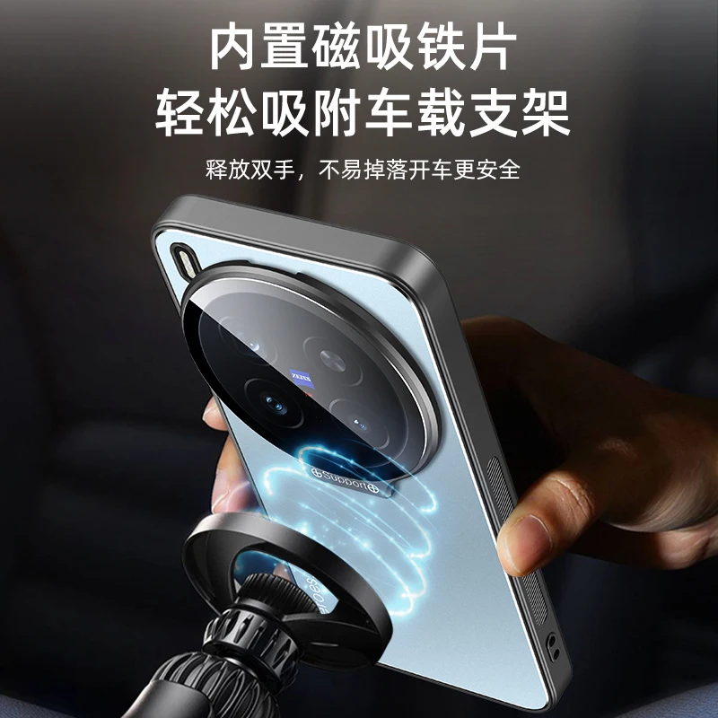 Premium Metal Lens Camera Holder Cover - Shockproof Matte Kickstand Protective Case Shell