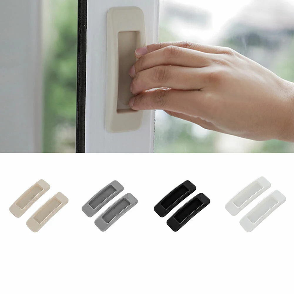 Description Picture 3 of itemEasy To Install Home Improvement Cabinet Sliding Door Handle Ergonomic Finger Grips Seamless With Decor Styles