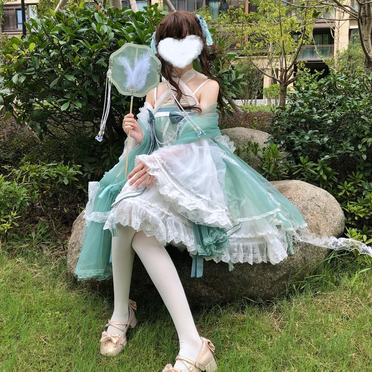 Herbalist Chapter Lolita Dress Chinese Style Lolita Skirt Princess Dress Elegant Skirt Full Set Jsk