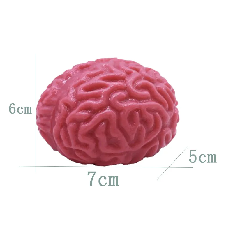 Novelty Squishy Brain Toy Squeezable Fun Toys Relieve Stress Ball Cure Toy Cartoon Animal Squeeze Nostress Toy Kids Adults Toy 4
