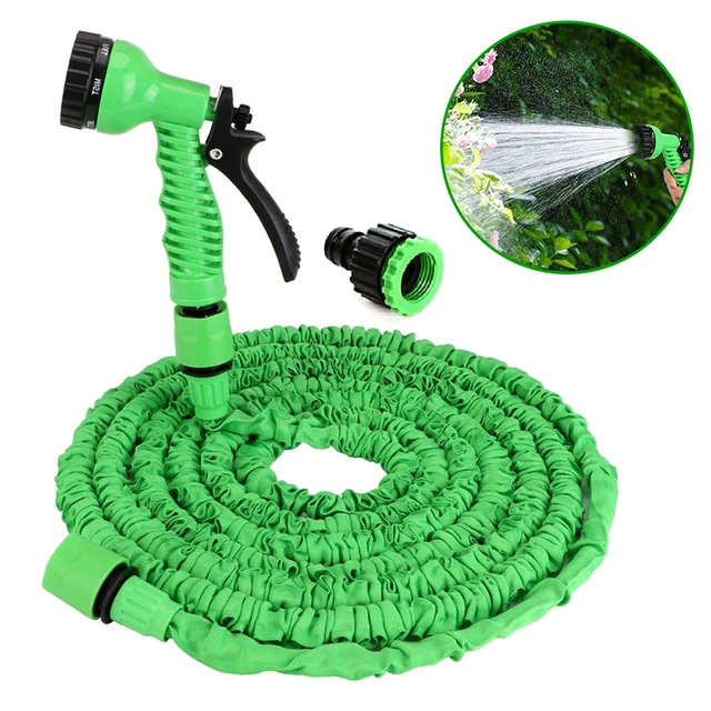  Expandable Hose Pipe High-Pressure Car Wash Hose Adjustable  Spray Flexible Home Garden Watering Hose Water Gun (Size : 150FT) (75FT) :  Patio, Lawn & Garden