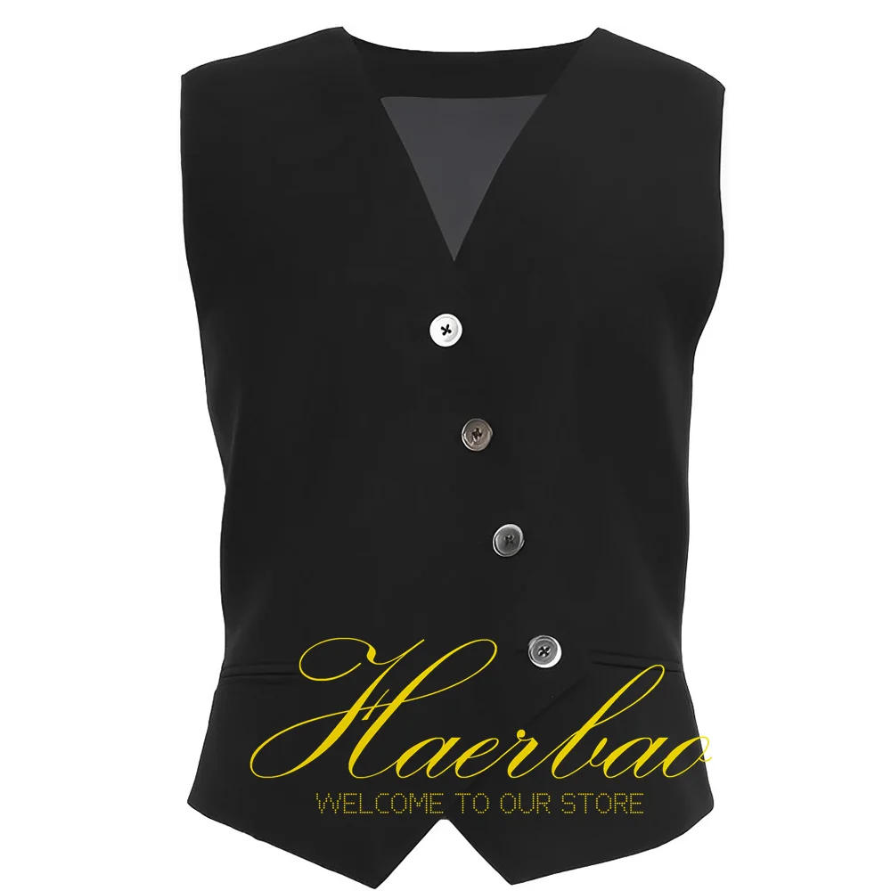 Women's Single Breasted Formal Sleeveless Jacket, Work Clothes, Casual Waistcoat, Office Lady, Fashion