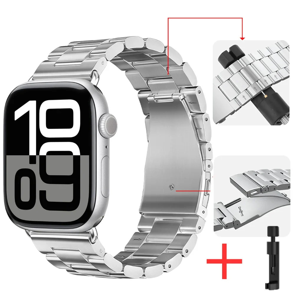 Premium Stainless Steel Metal Watch Band