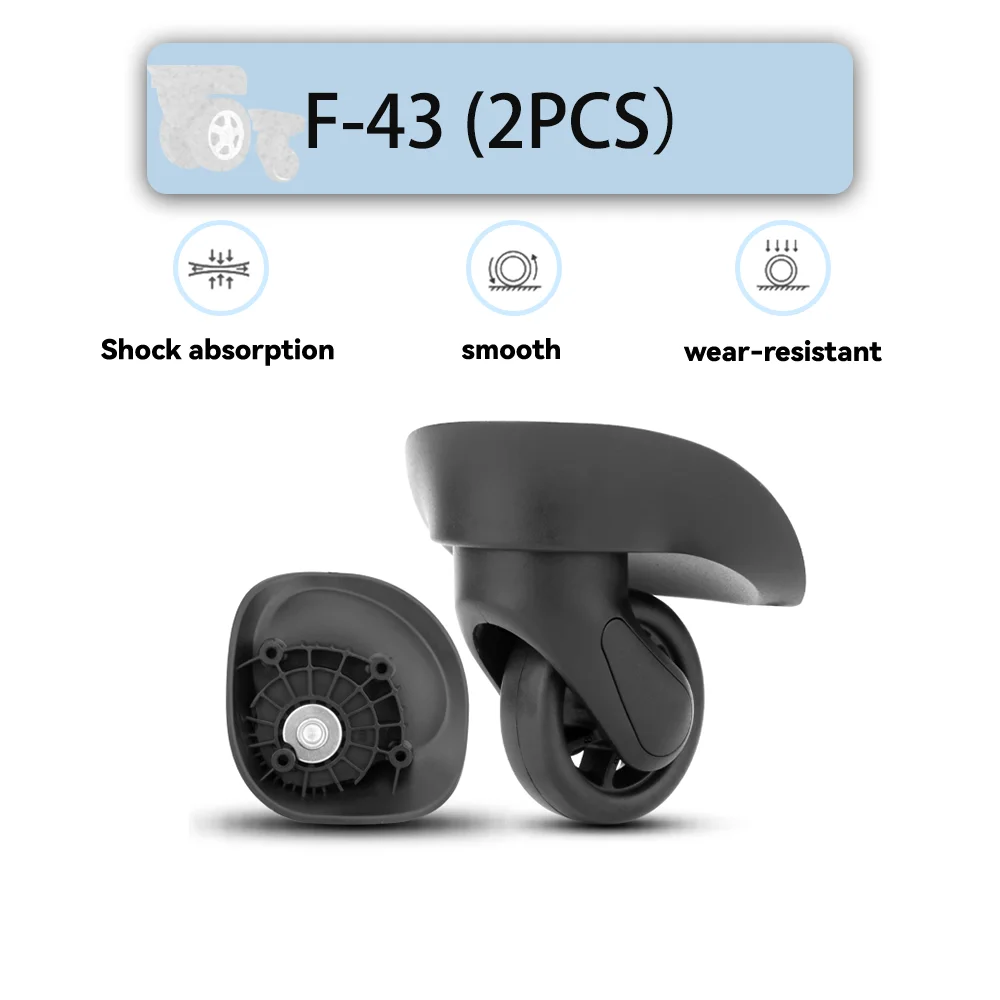 samsung-f-43ケース用ユニバーサルホイール交換、スーツケース回転、スムーズ、サイレント、衝撃吸収、ホイールアクセサリー、ホイール