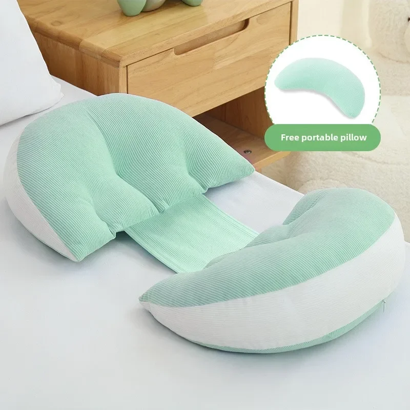 Orthopedic Maternity Pillows 360&deg; Side Sleep Support with Adjustable Waist Belly Cushion for Pregnancy Bedrest Comfort Pillow