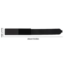 Adjustable Lightweight EVA Padded Ski & Snowboard Straps for Scratch Protection & Easy Transport (Black)