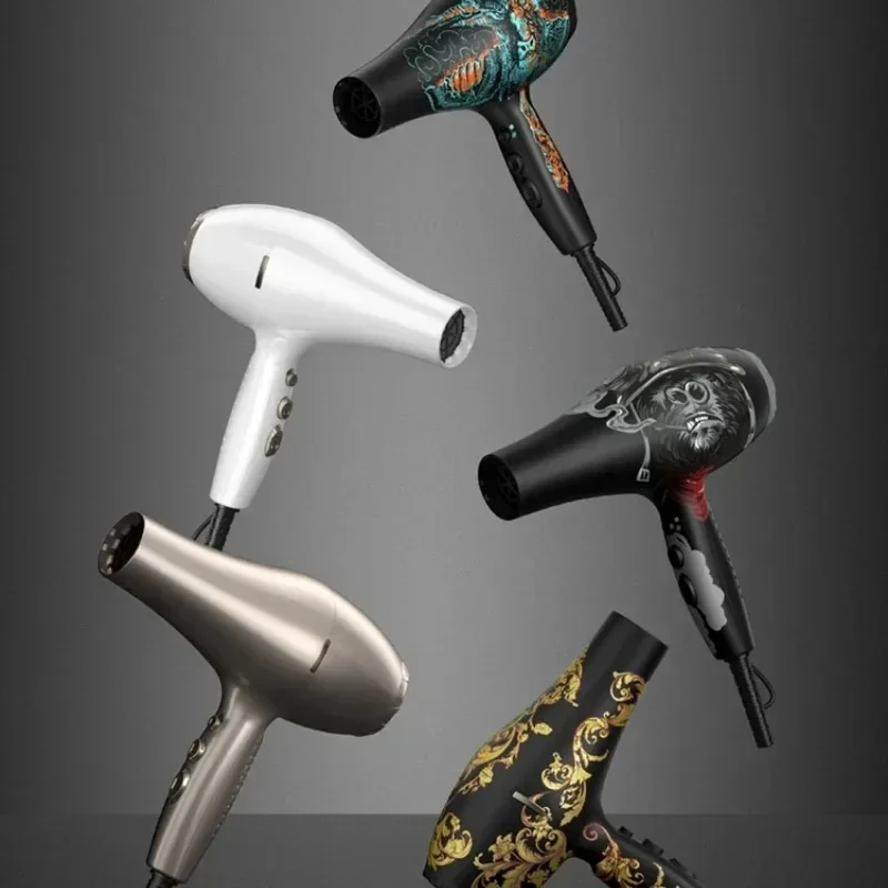 Professional Hair Dryer Hair Salon/Barber 2400W High Power Wind Negative Ions Large Wind Blow Dryer 3 Gears Care