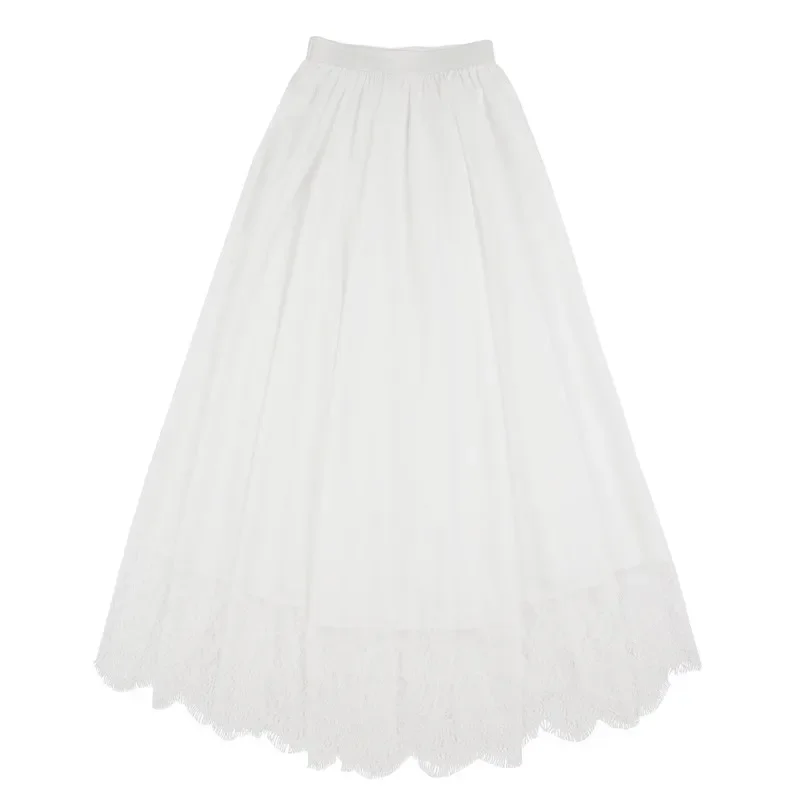 

Женское Внутреннее платье Hanfu в китайском стиле, подъюбник с кружевной юбкой средней длины, не выцветает, аксессуары