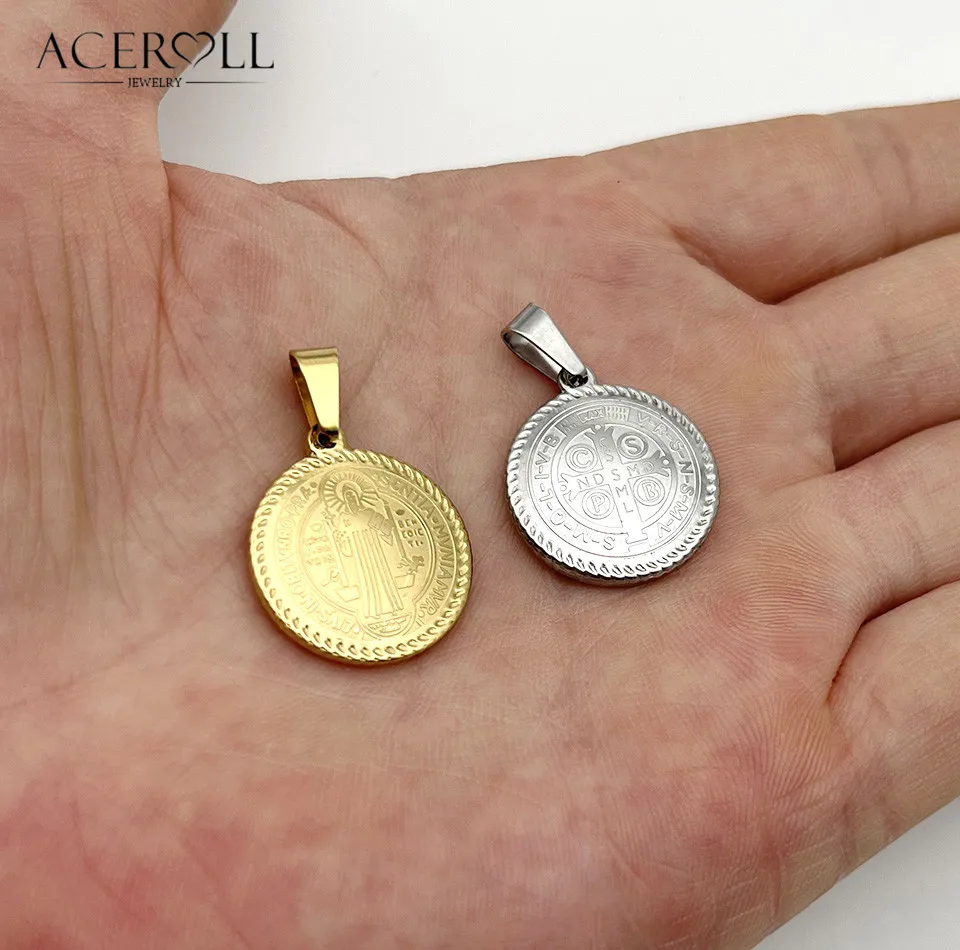 Saint Benedict Stainless Pendant 5