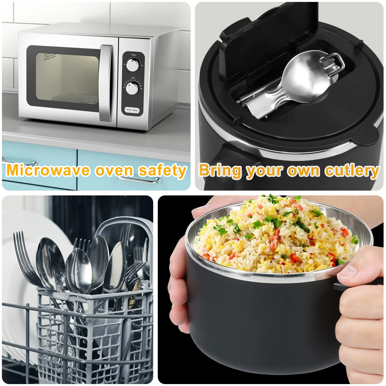 1200ml Rapid Ramen Bowl with Filterable Lid Microwave Ramen Noodle Bowl with Spoon Chopsticks BPA Free Ramen Cooker Bowl