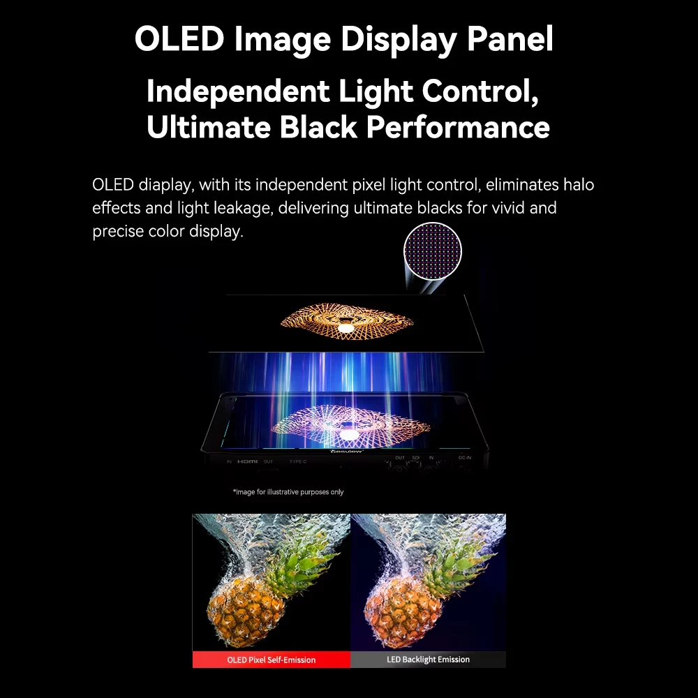 Desview OL7/OL7S New OLED Highlight Camera Monitor 7 inch DSLR Camera Outdoor External Display 4K60 HD HDMI-compatible