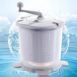 Manual mini home desktopwashing machine dormitory students electricity-free convenient hand crank one tumble dry washing machine