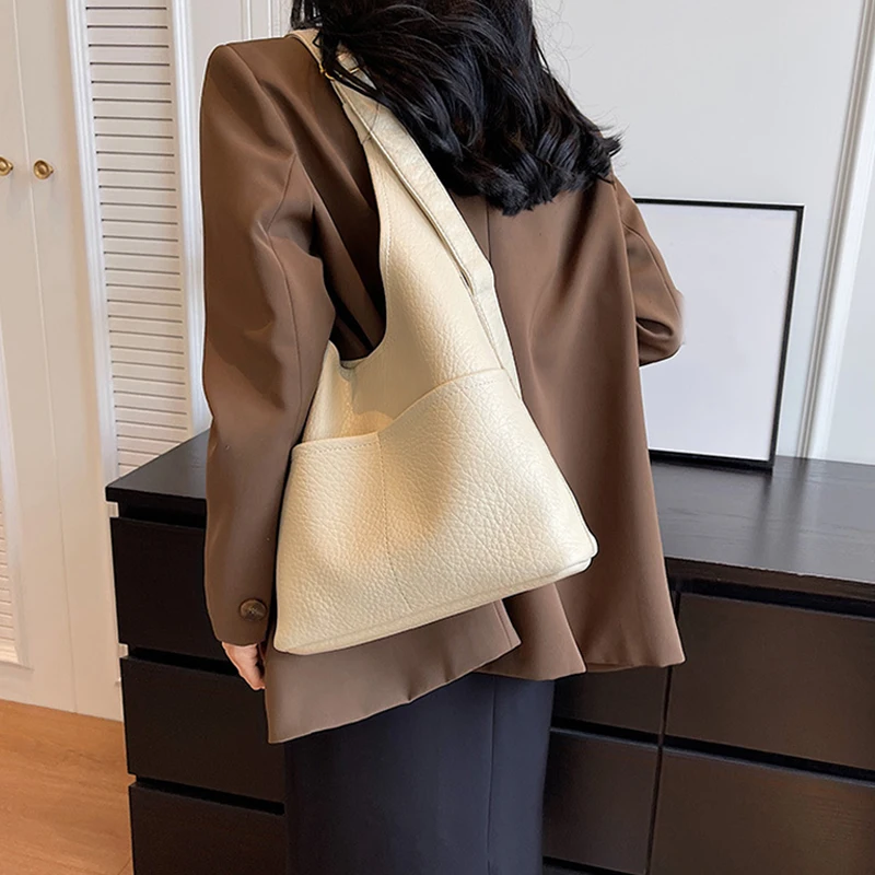 Lychee Pattern Women Shoulder Bags Soft Large Capacity Shopper Totes Winter Trends Cross Body Hobo Bag