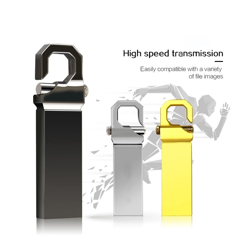 Металлический USB флеш-накопитель, 128 ГБ, 4 ГБ, 8 ГБ, 16 ГБ, 32 ГБ, 64 ГБ