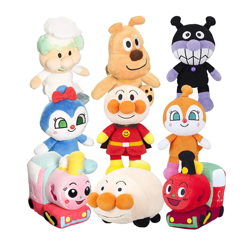 Фото Kawaii аниме Anpanman Baikinman Melonpanna ток панман доkinchan Kokinchan плюшевые детские мягкие игрушки для детей подарки 18 см №3