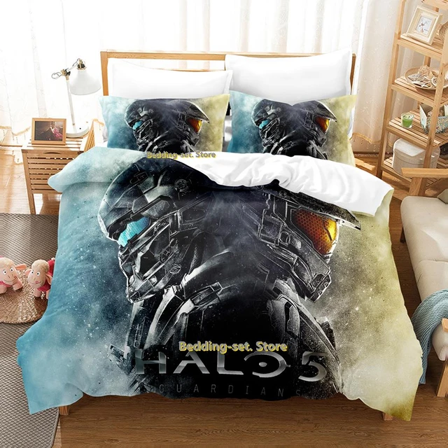 Game Halo 5 Guardians Bedding Set Single Twin Full Queen King Size Bed Set  Adult Kid Bedroom Duvetcover Sets 3D Bed Sheet Set - AliExpress
