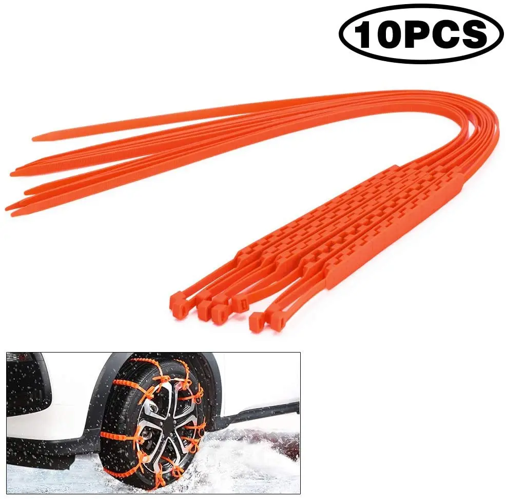 10pcs/set Anti Skid Snow Chains Car Winter Tire Wheels Chains Winter