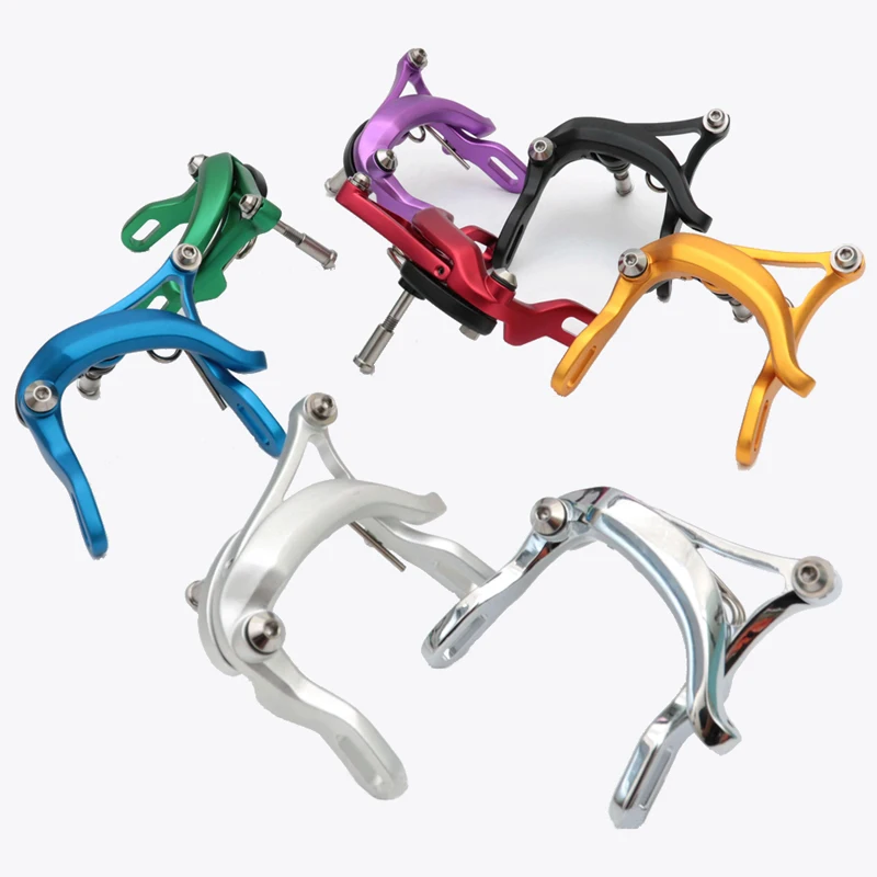 

Aceoffix Folding Bike 7075 Aluminum CNC Brake Clamp C-Clamp with Full Titanium Screw Set Brake Pads Not Included For Brompton