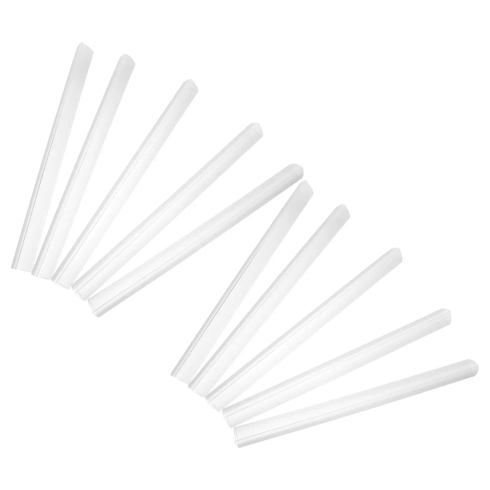 10Pcs 문서 바인더 바 플라스틱 슬라이드 그립 척추 바인딩 바 23Mm 폭 A4 파일 보고서 사무실 학교 종이 고정 장치