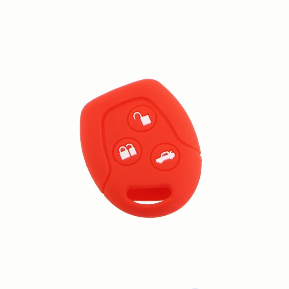 Key Case Cover Holder Protector Bag 3 Buttons Remote Silicone Car Fob for Ford Focus Mondeo Festiva Fusion Fiesta KA