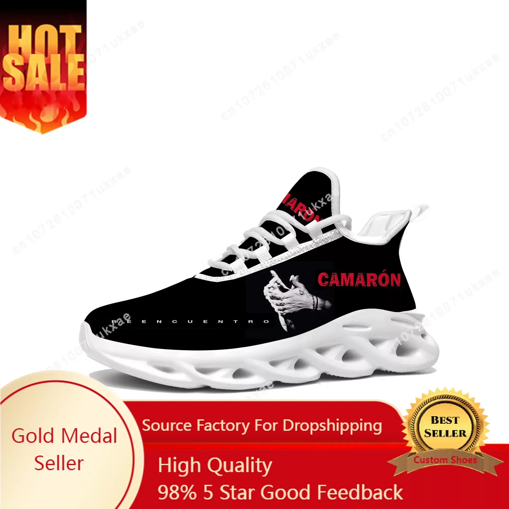 

Camaron De La Isla Flats Sneakers Mens Womens Sports Running Shoes REUNION FLACO Sneaker Lace Up Mesh Footwear custom made Shoe