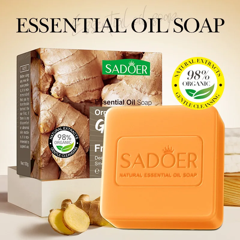 Lavender Turmeric Mint Essential Oil Handmade Soap