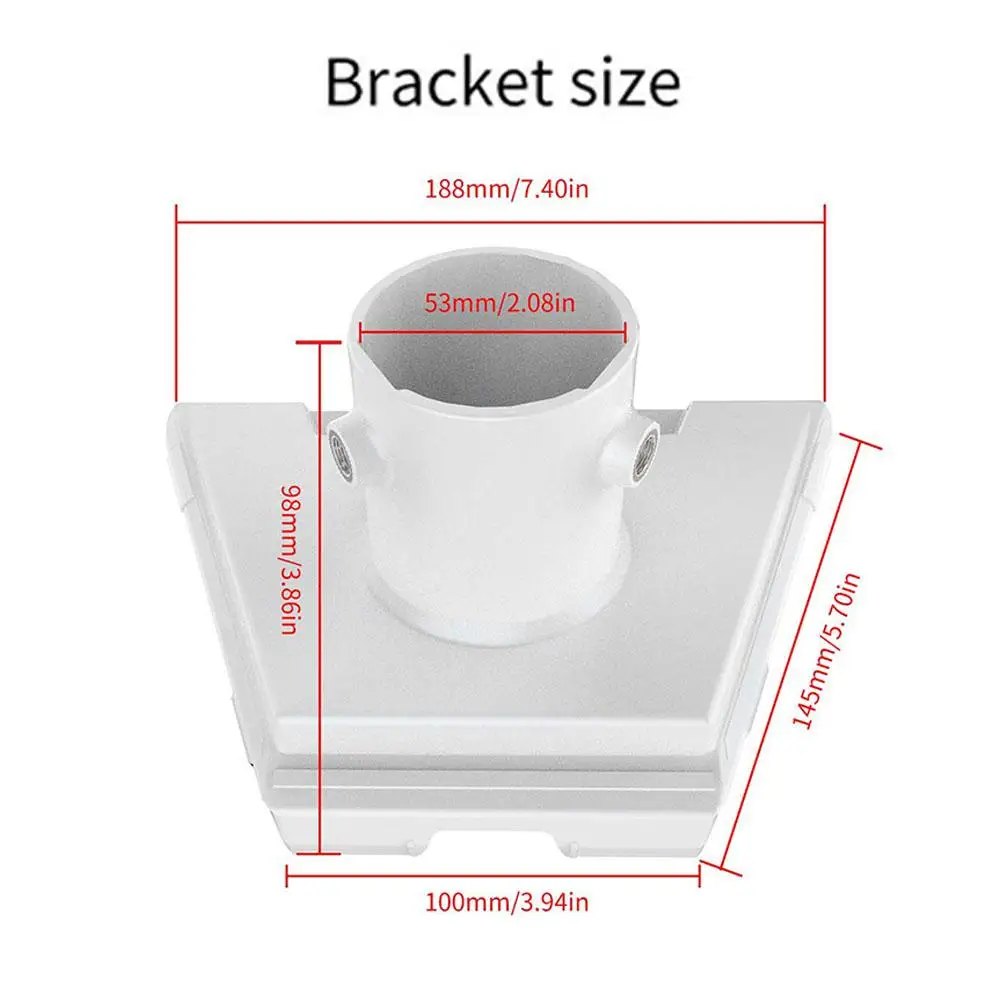 Pipe Adapter Starlink Mount Bracket Round Tube High-impact Plastic Adapter Pole Mount for Starlink Gen 3 V3 Plate Roof Mount Accessories